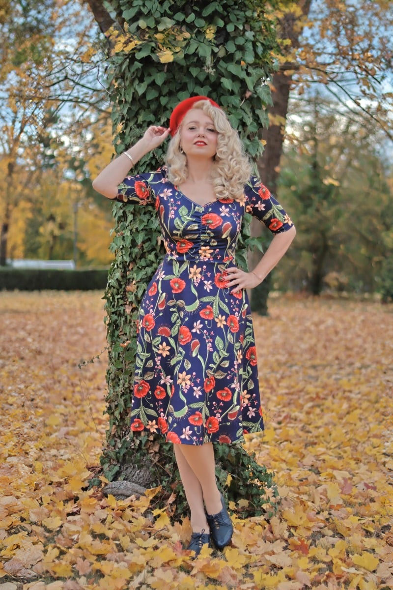 Venus Flytrap Flare Dress by Voodoo Vixen | Dela Deville's Vintage