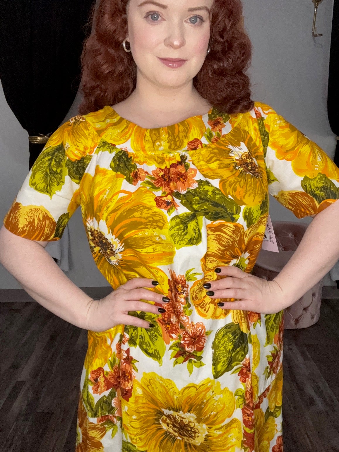 jcpenney yellow dress Peyton + Parker Eyelet Size The beloved Geisy dress blooms again in a beautiful new pattern Women's Yellow Dresses by jcpenney
